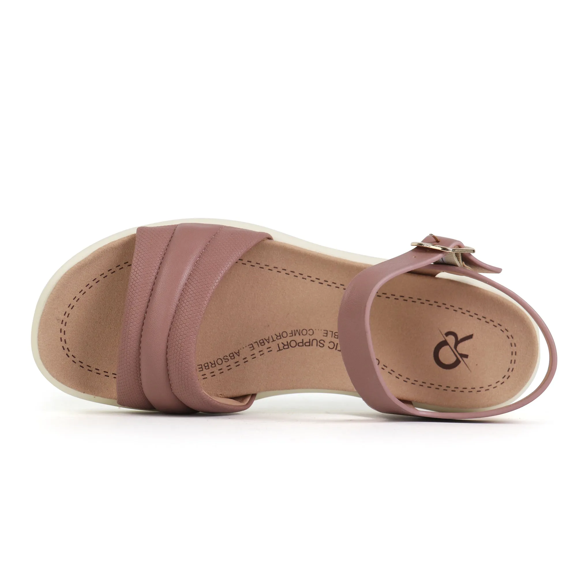 White Arch Support Sandals-Katie