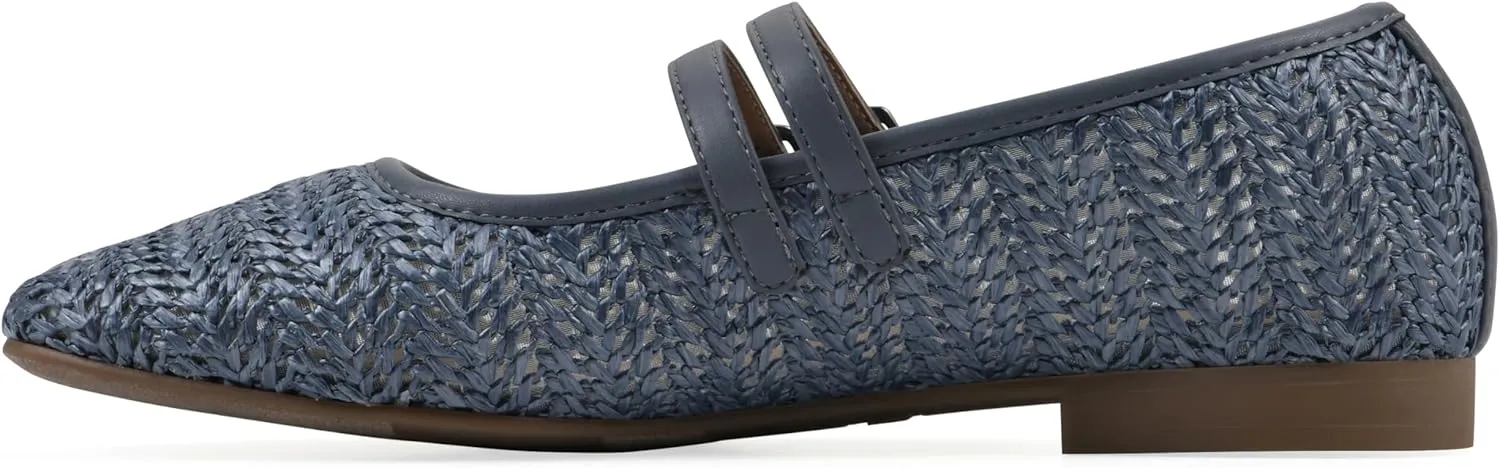 WHITE MOUNTAIN Women's Bocage Double-Strap Flat