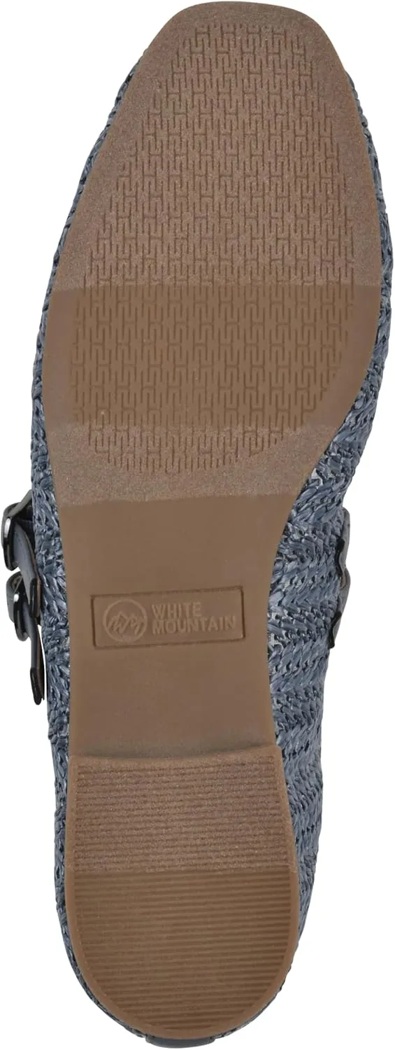 WHITE MOUNTAIN Women's Bocage Double-Strap Flat