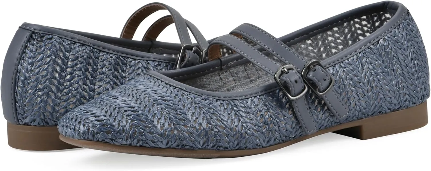 WHITE MOUNTAIN Women's Bocage Double-Strap Flat