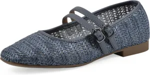 WHITE MOUNTAIN Women's Bocage Double-Strap Flat