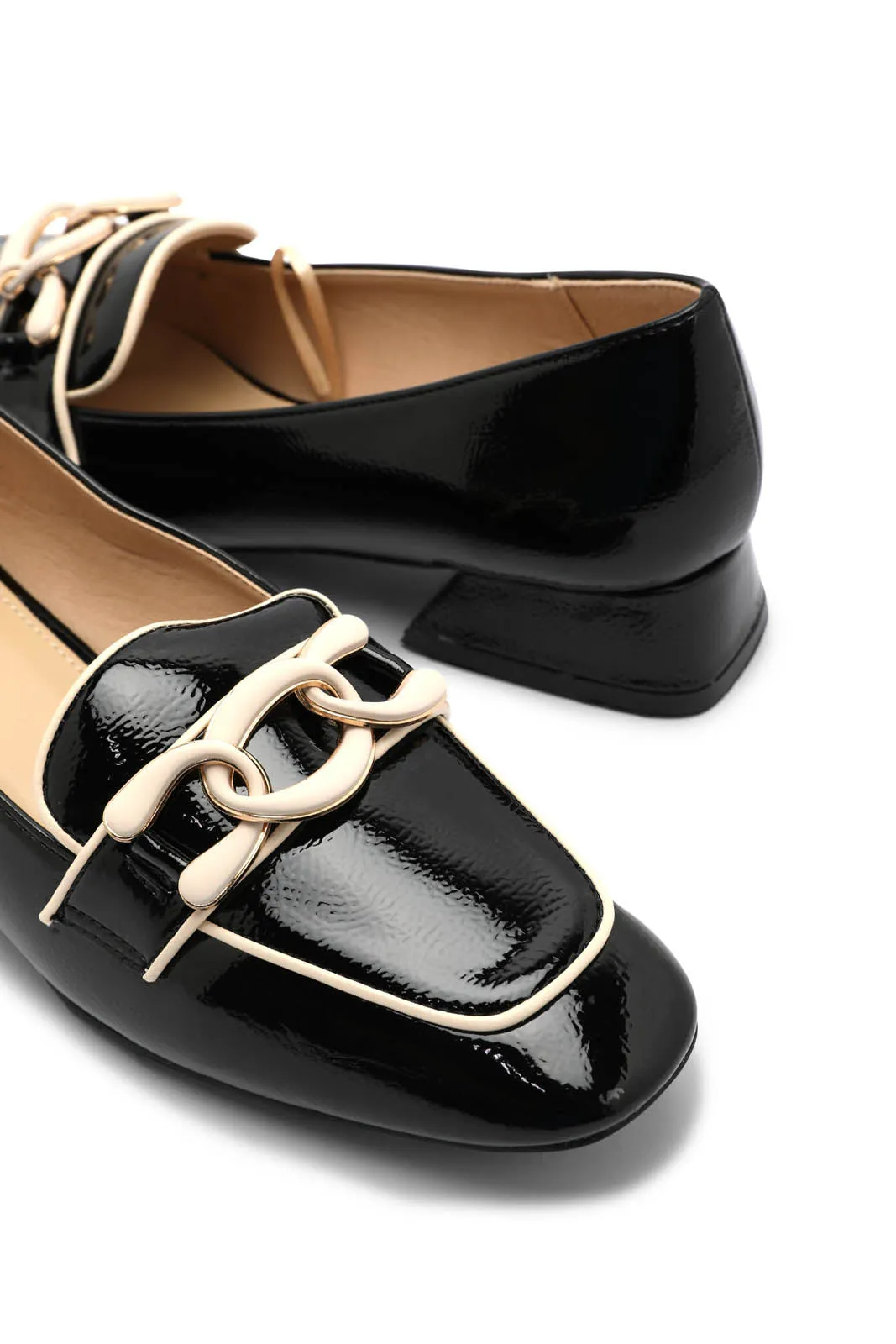 Women Black Embellished Loafer