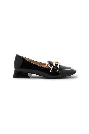 Women Black Embellished Loafer