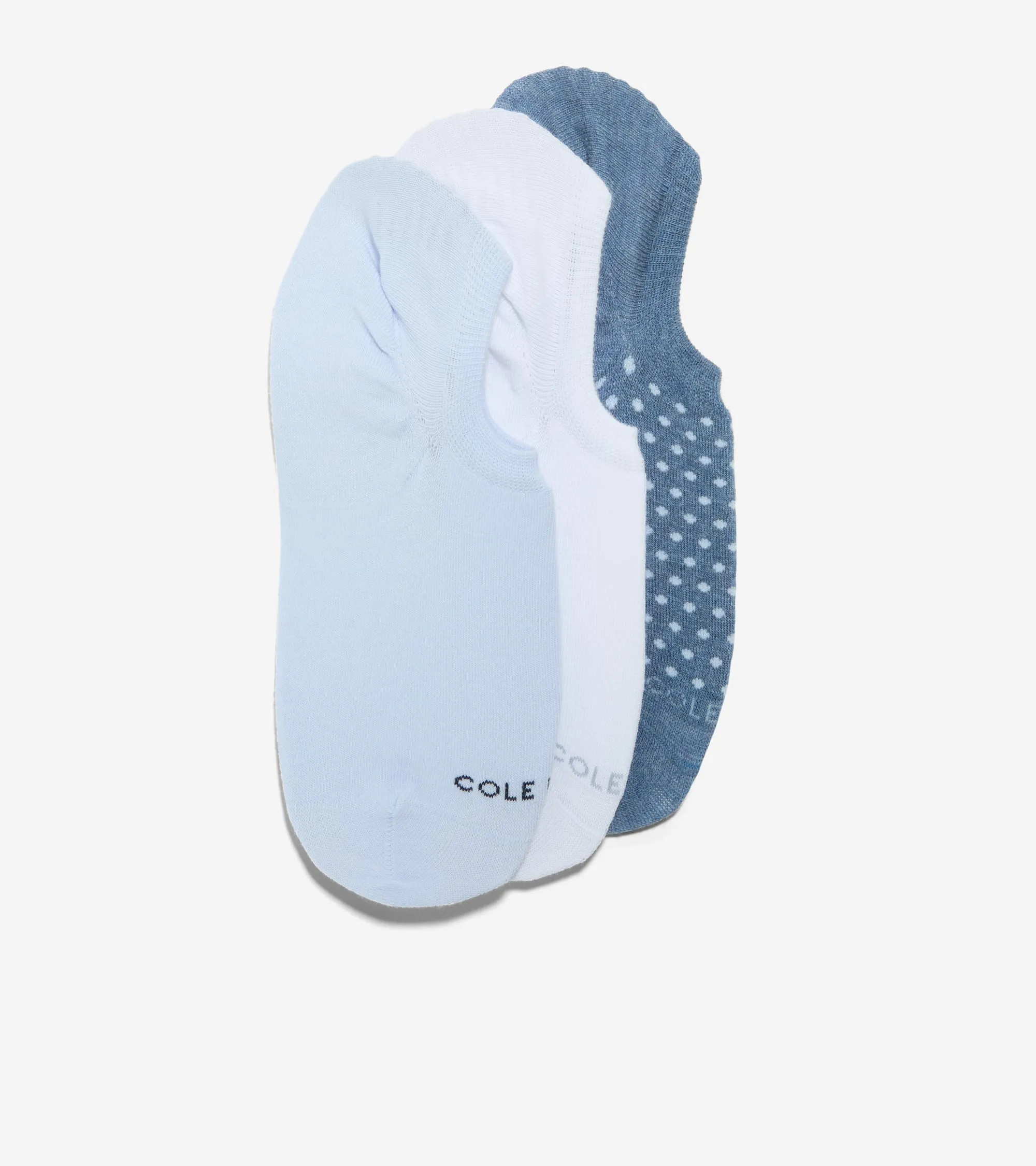 Women's 3-Pack Dot Sneakers Liner Socks