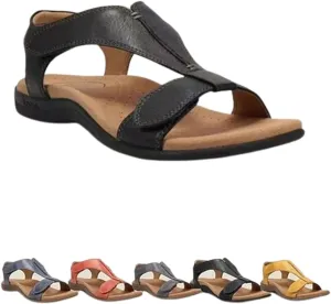 Women's Comfy Orthotic Sandals, Women's Arch Support Flat Sandals, Flat Arch Massage Sandals