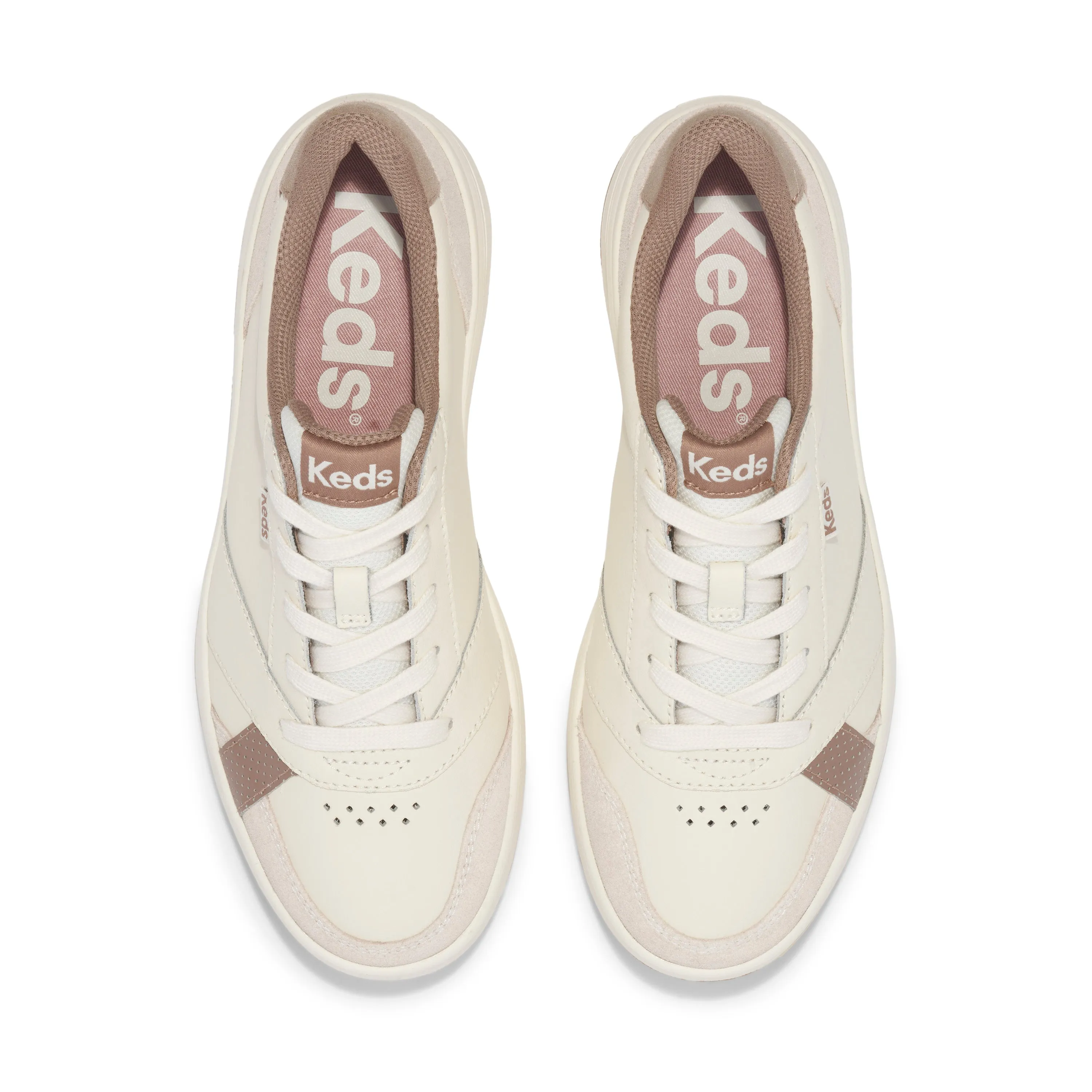 Women's The Court Leather/Suede - White/Taupe