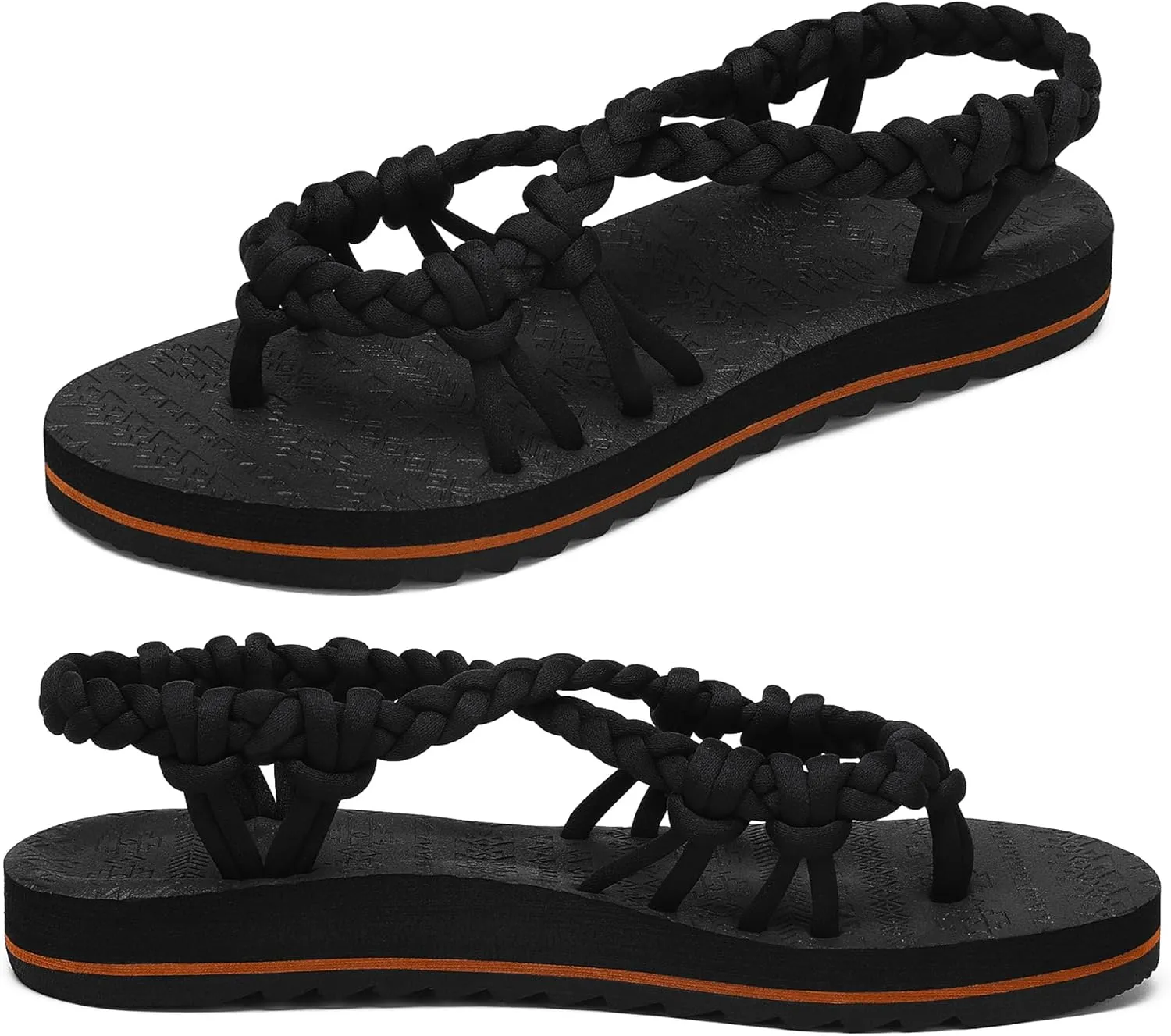 Women's Walking Sandals Arch Support Orthopedic Recovery Flats Sandals Cushion Adjustable Strap for Plantar Fasciitis