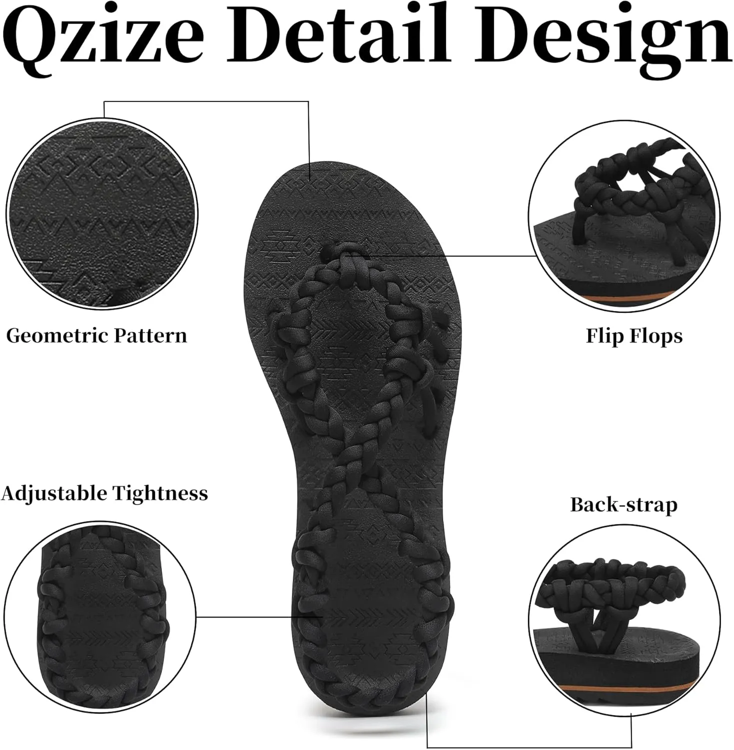 Women's Walking Sandals Arch Support Orthopedic Recovery Flats Sandals Cushion Adjustable Strap for Plantar Fasciitis