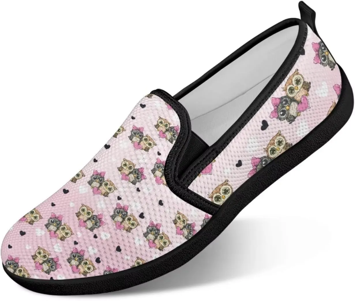 Women's Walking Shoes Fashion Casual Sneaker Comfort Flat Mesh Hand Free Low Tops Painted Sweet Dress Shoes Light - Weight Size 5.5-10.5
