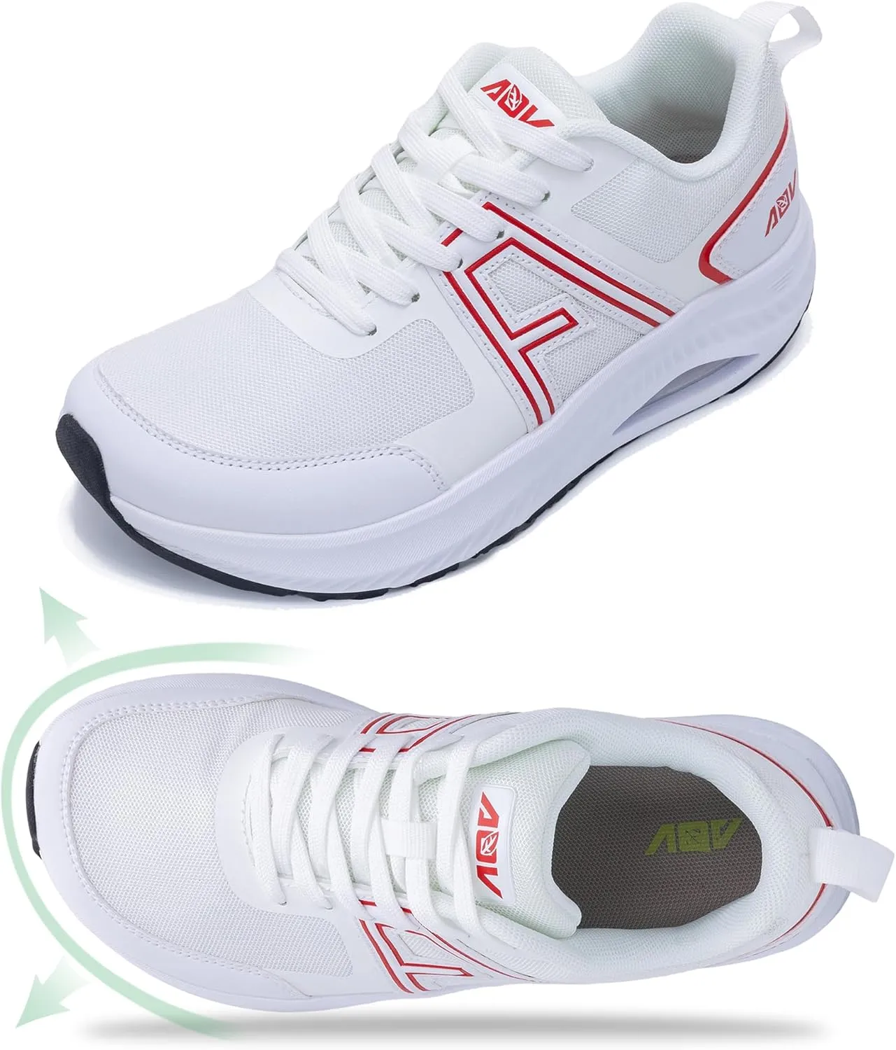 Women's Wide Toe Box Walking Shoes with Arch Support Wide Air Tennis Sneakers Orthotic Plantar Fasciitis Shoes