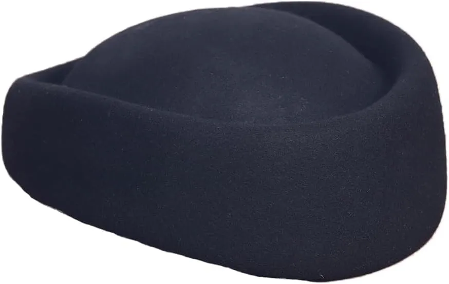 Wool Felt Beret Derby Fascinator Hats for Women Ladies Church Tea Party Formal Wedding Pillbox Hat