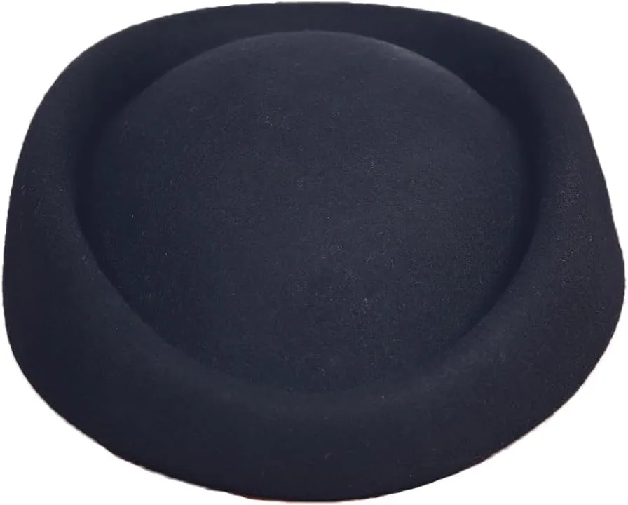 Wool Felt Beret Derby Fascinator Hats for Women Ladies Church Tea Party Formal Wedding Pillbox Hat