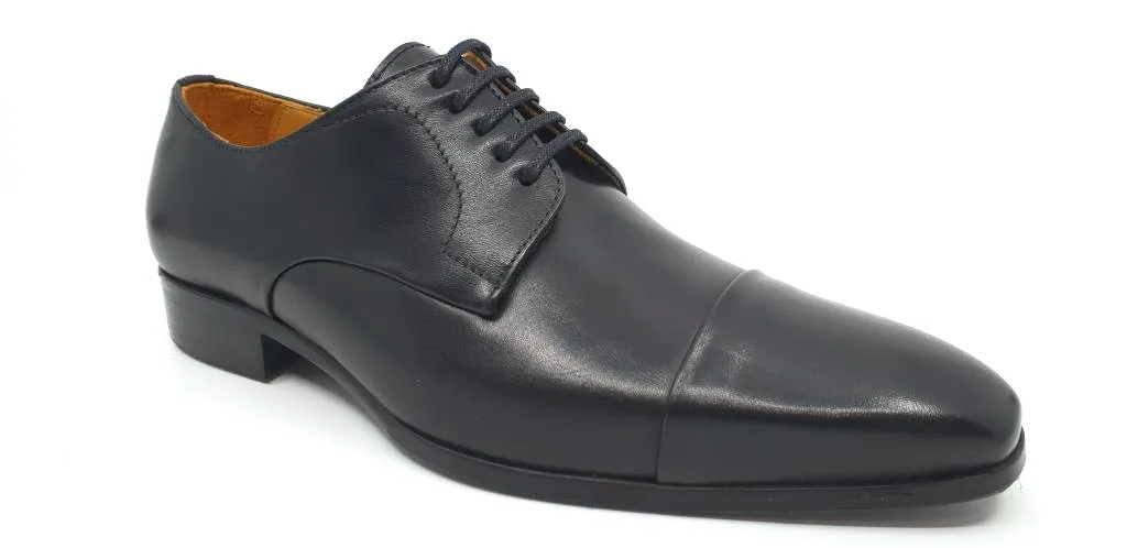 Xavier Black Men's Toecap Dress Shoes