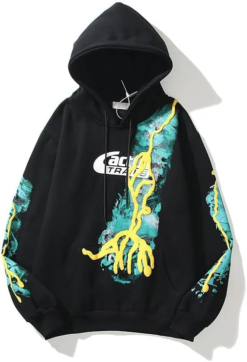 Y2K Men's and Women's Hip Hop Graffiti Letter Hoodie Sweater Loose Hoodie